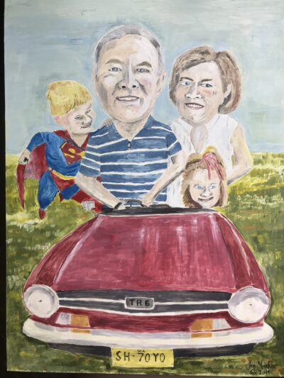 Steve’s 70th | Oil on board. 37 x 30cm. SOLD