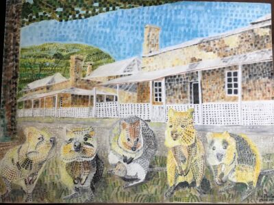 Rottnest prison guards | Oil on canvas 45 x 61cm. March 2019. SOLD