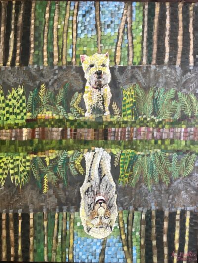 Hamish’s self perception as discerned by his psychiatrist | Oil on canvas 40 x 50 cms. Jan 2020.