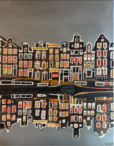 Amsterdam | Acrylic on canvas. 50 x 40 cms. May 2025.