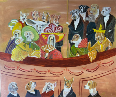 A Night at the Opera | Acrylic on canvas. 50 x 60 cms. January 2026.