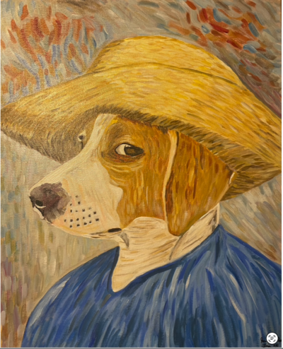 Tempting ears for Van Gogh | Acrylic on canvas. 50 x 40 cms. January 2026.