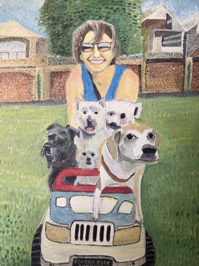 Lisa and friends | Oil on canvas. 40 x 50cm. 2018. SOLD