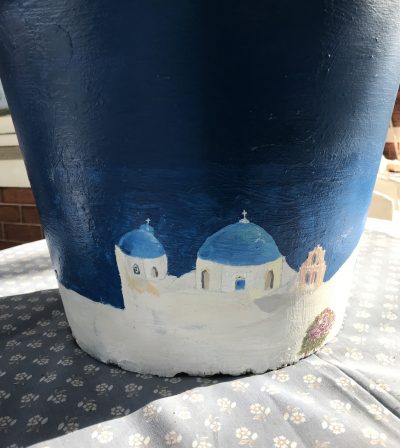 Santorini | Large Terra cotta pot.