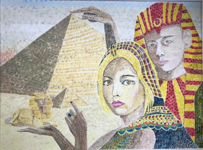 Cleopatra and Ptolemy XIII, brother and husband | Oil on canvas, 45 x 61cm. May 2019 SOLD