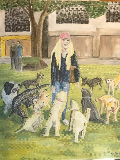 The Pied Piper of Cowden Park | Oil on canvas 40 x 50cm. May 2019