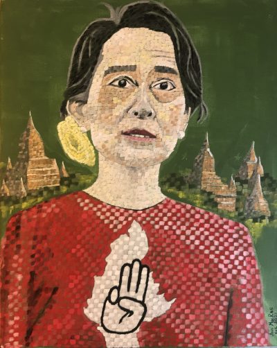 Myanmar | Oil on canvas 40 x 50 cms, Feb 2021