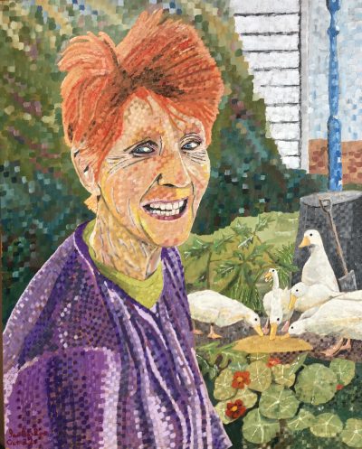 Peg and her ducks | Oil on canvas. 45 x 50 cms. October 2022
