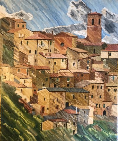 A Tuscan scene | Acrylic on canvas. 50 x 60 cms. April 2023.